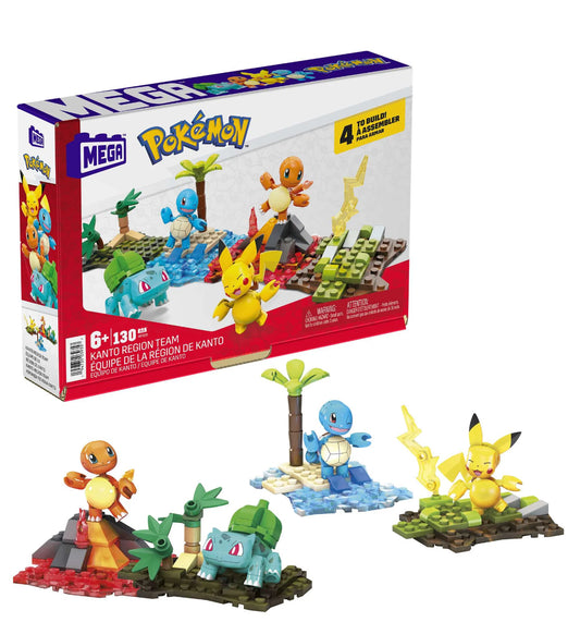 Pokémon MEGA Set de Construcción Equipo de la Región de Kanto