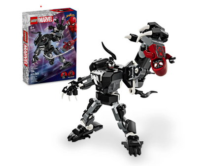 LEGO Marvel Venom Armadura Mecánica contra Acción Articulada Miles Morales