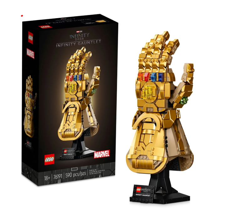 LEGO Marvel Set de Guanteletes Infinitos 76191, Guante Thanos con Piedras Infinitas