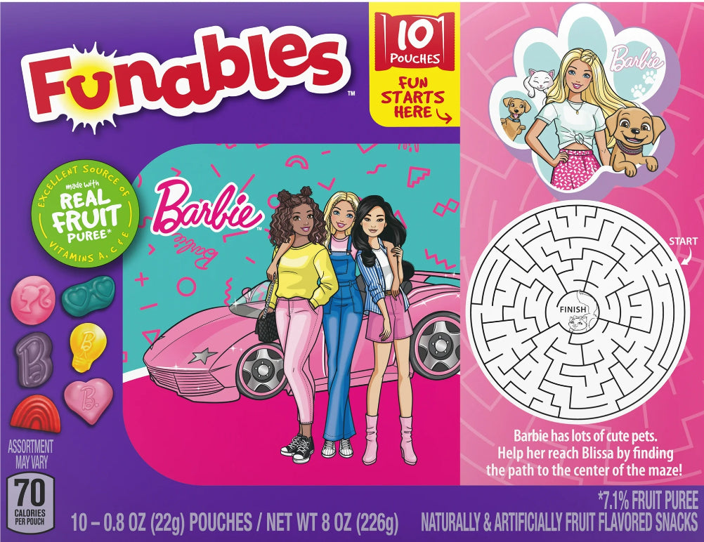 Funables Barbie gomitas de Frutas