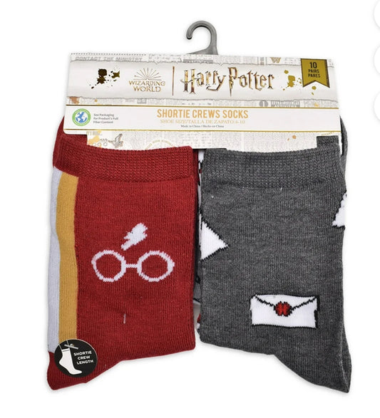 Harry Potter  Paquete de 10, Tallas de Calzado 4-10